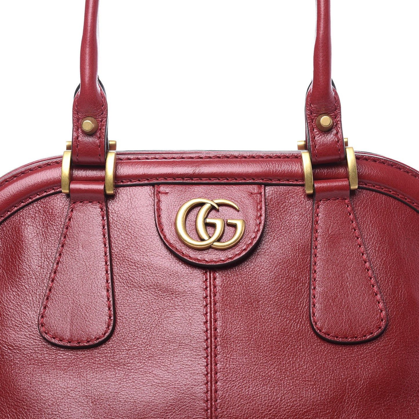 Calfskin Large Re(Belle) Top Handle Bag Red
