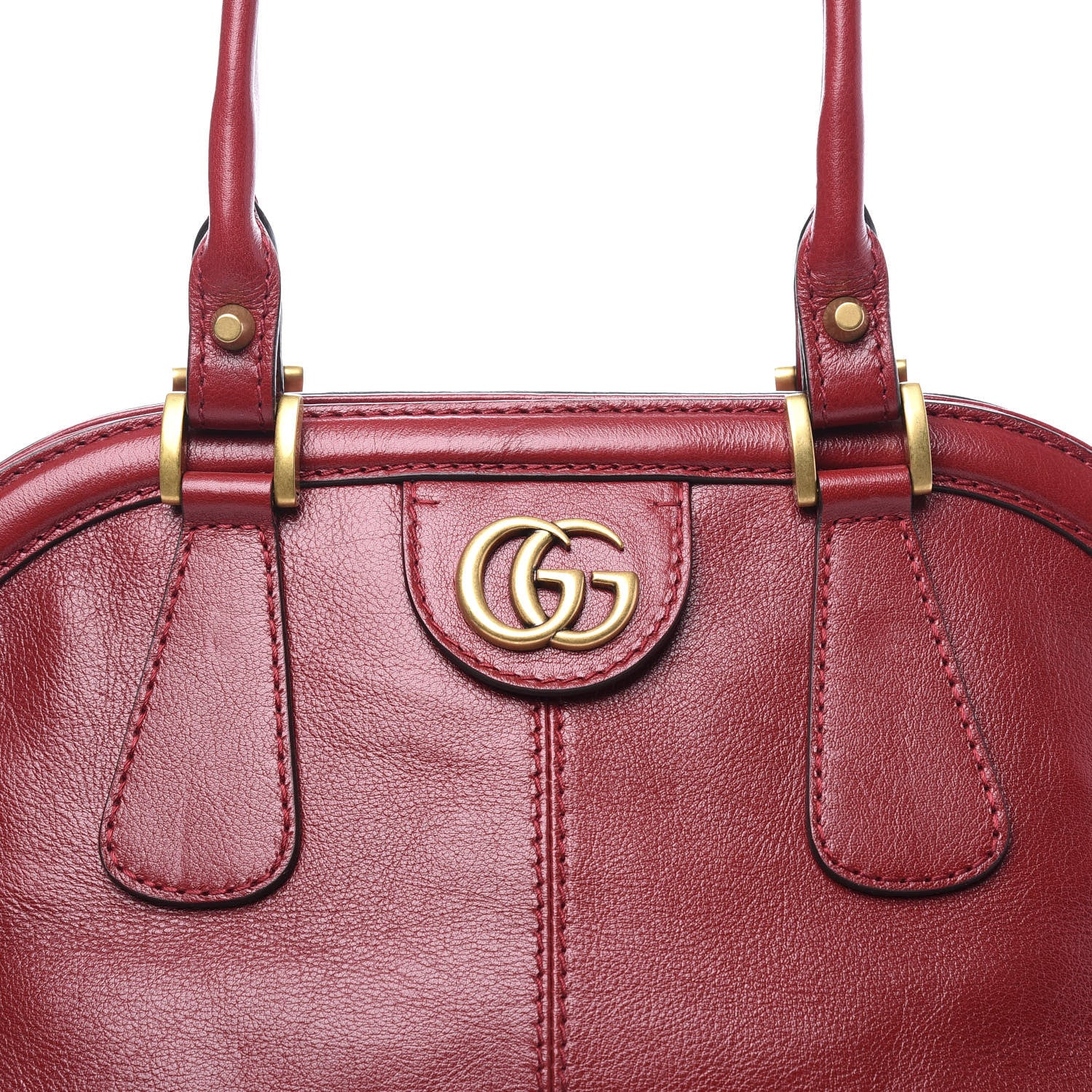 Gucci Calfskin Large Re(Belle) Top Handle Bag Red 10 of 10