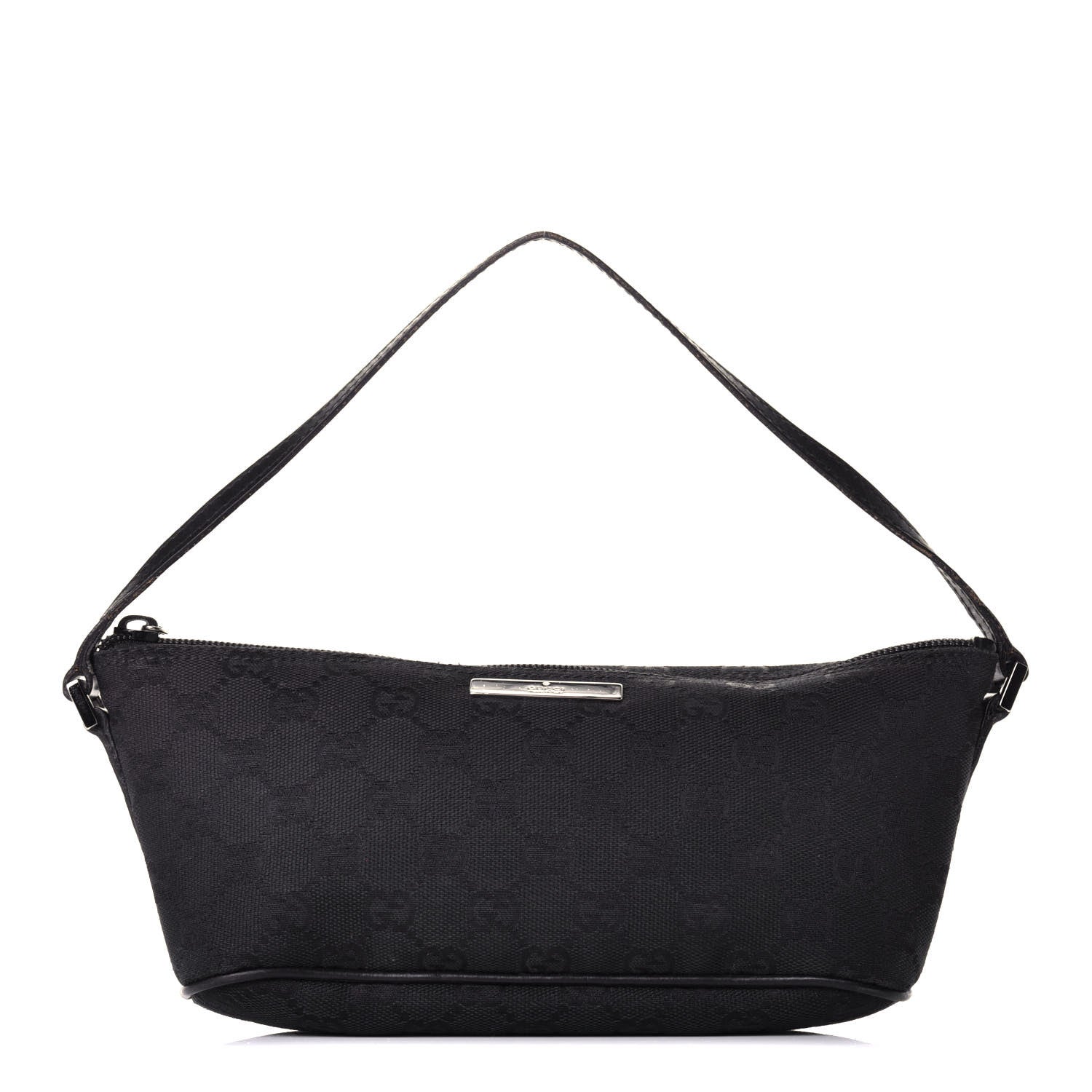 Gucci Monogram Boat Pochette Dark Brown 1 of 9