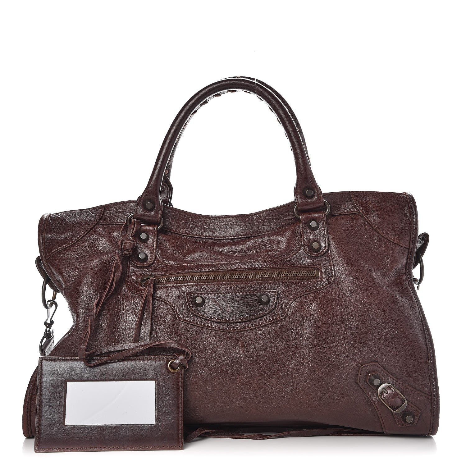 Balenciaga Agneau Classic Hardware City Cigare Fonce 1 of 8