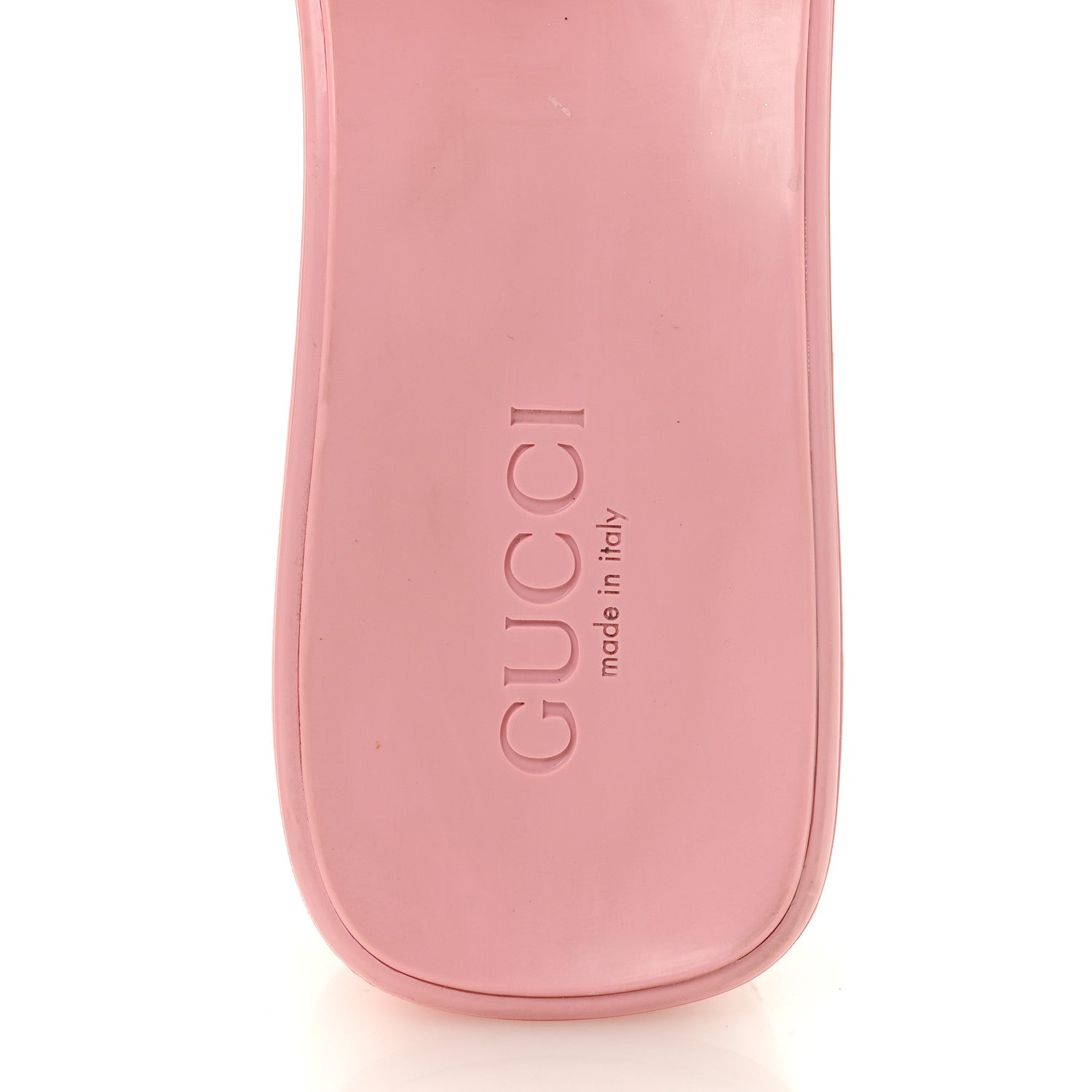 Gucci Rubber Gucci Logo Womens Platform 20/60mm Slide Sandals 41 Wild Rose 7 of 13