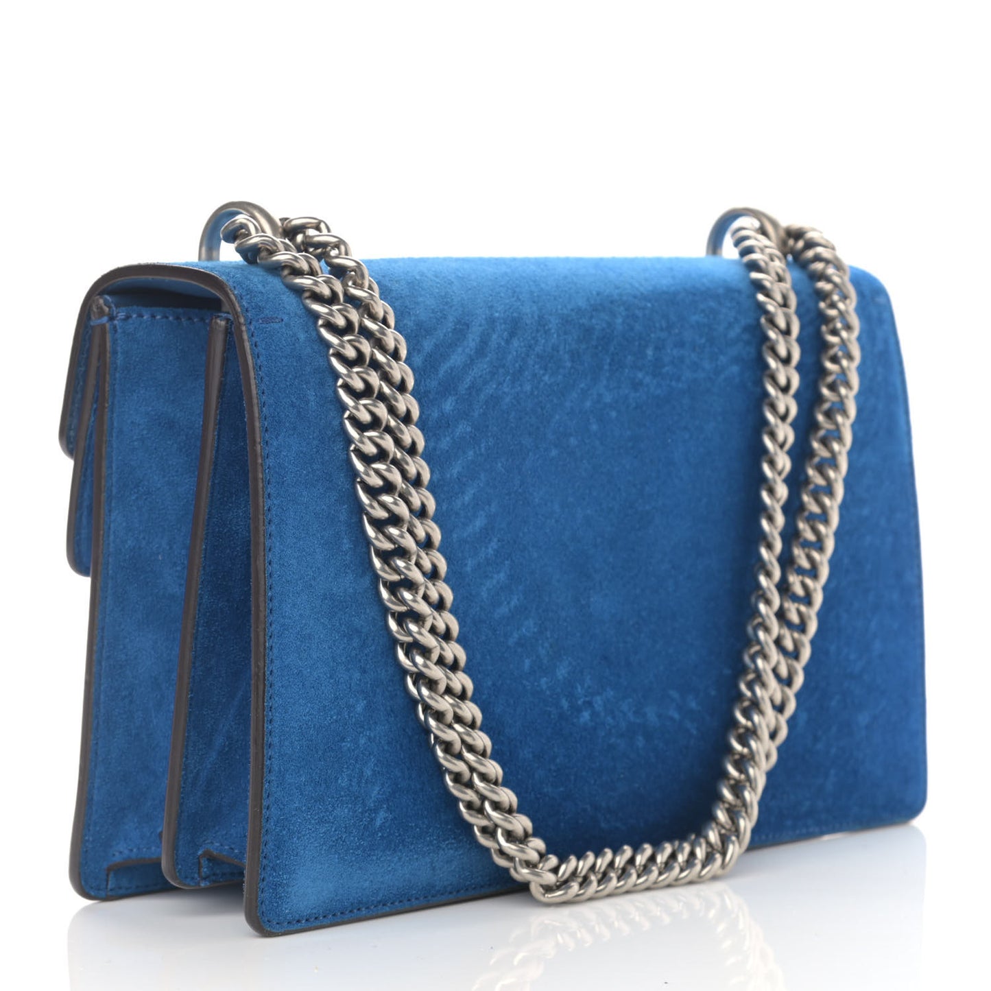 Suede Small Dionysus Shoulder Bag Blue