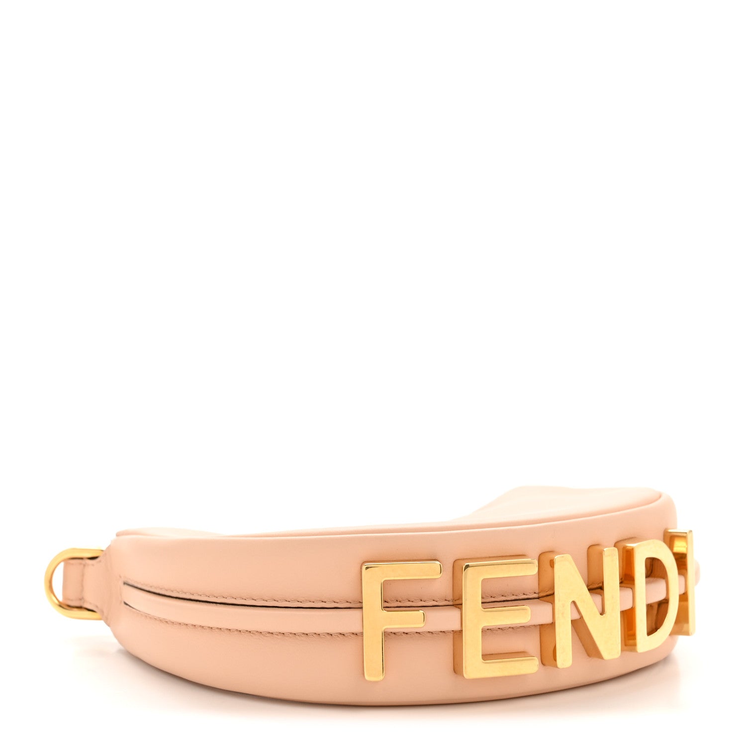 Fendi Vitello Grace Matte Nano Fendigraphy Hobo Charm Light Rose 4 of 14