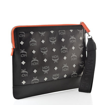 MCM Visetos Reflective Nylon iPad Pro Case Black 3 of 7