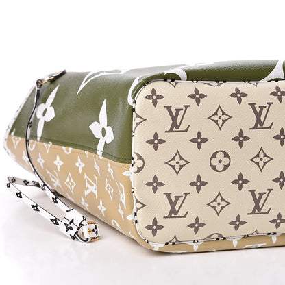 Louis Vuitton Monogram Giant Neverfull MM Kaki 9 of 11