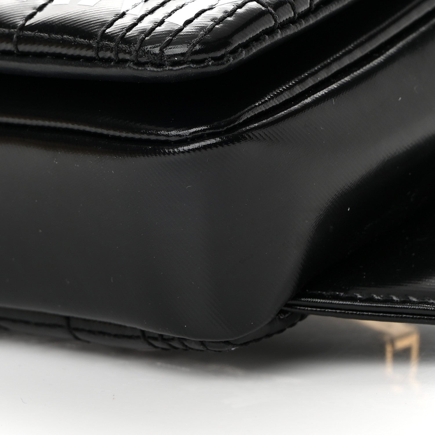 Burberry Patent Quilted Horseferry Print Lola Bum Bag Black 10 of 15