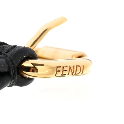 Fendi Calfskin Pearl Bracelet Black White Gold 4 of 10