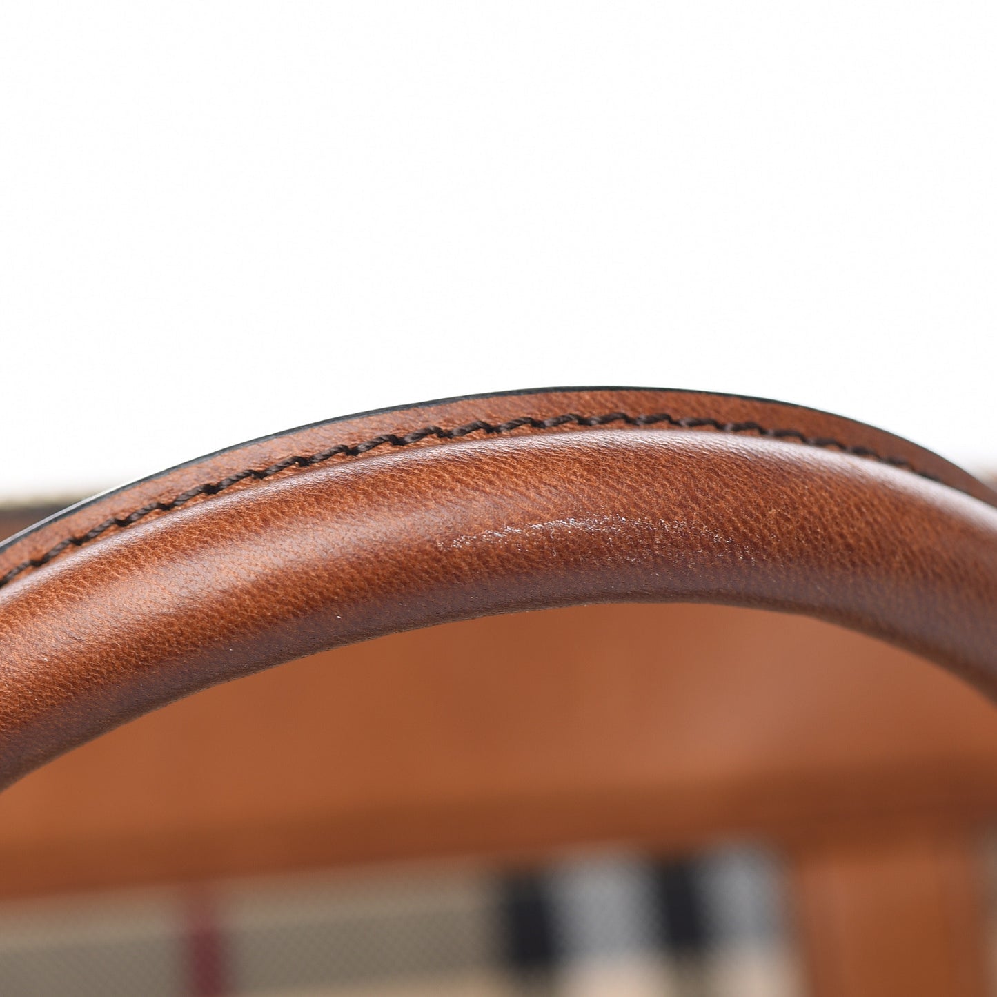 Nylon Horseferry Check Newburg Briefcase Tan