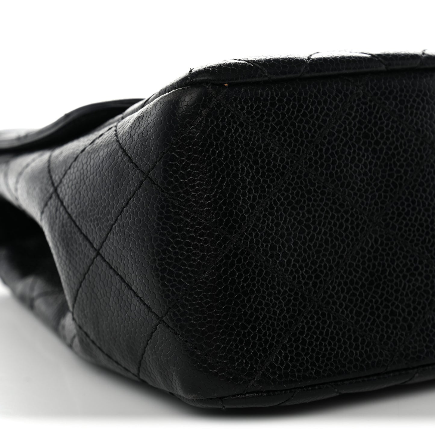 Caviar Quilted Jumbo Single Flap Black