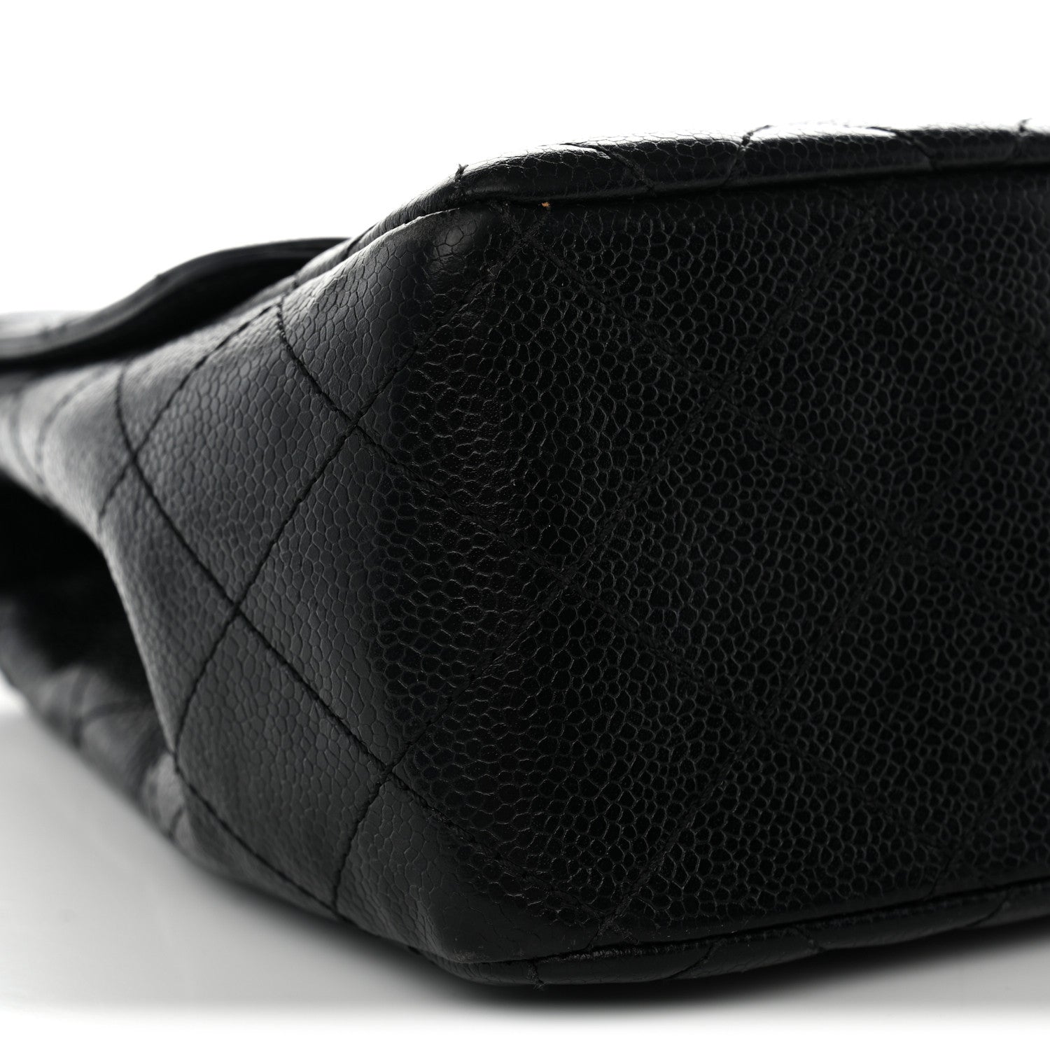 Chanel Caviar Quilted Jumbo Single Flap Black 9 of 14