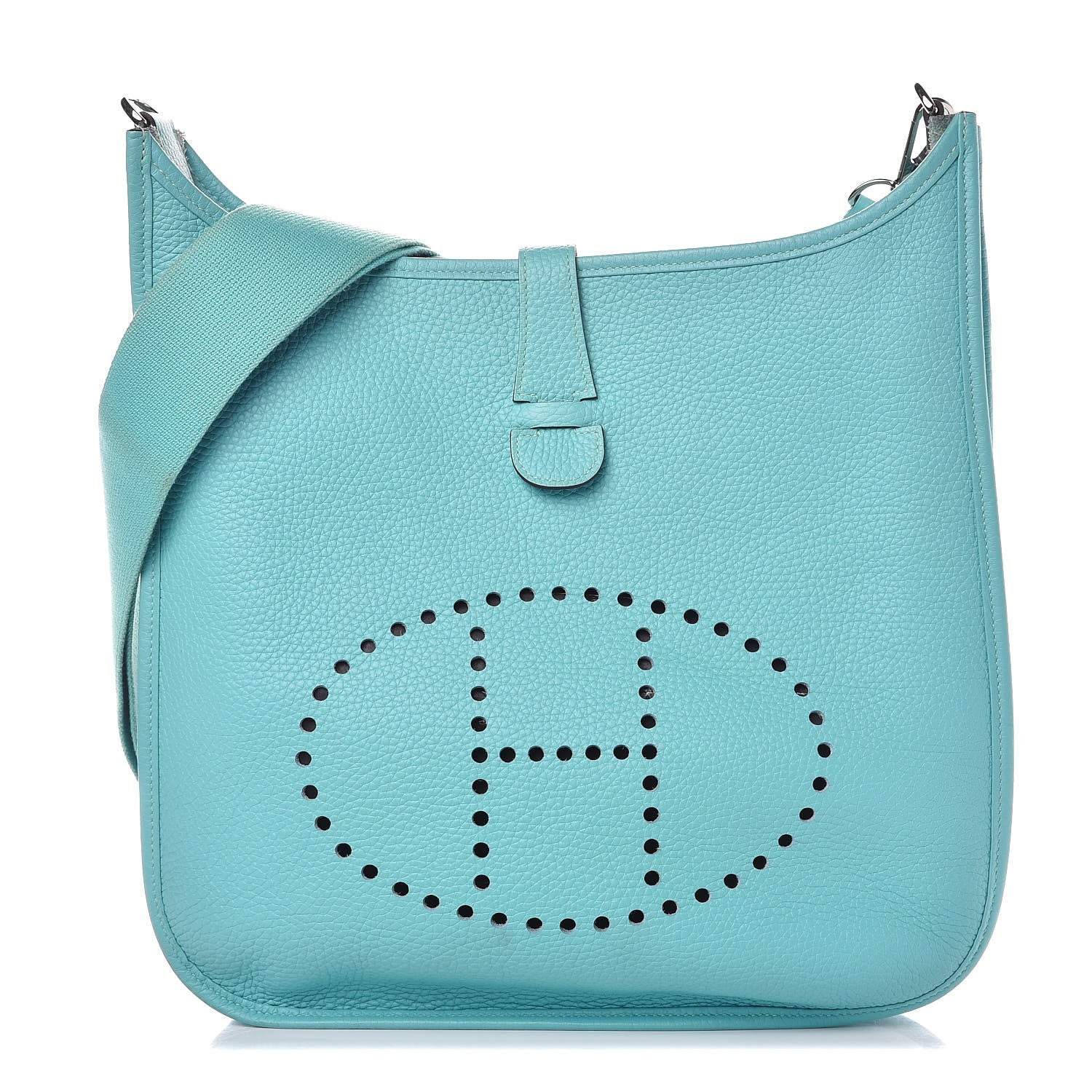 Hermes Taurillon Clemence Evelyne III GM Bleu Atoll 1 of 13