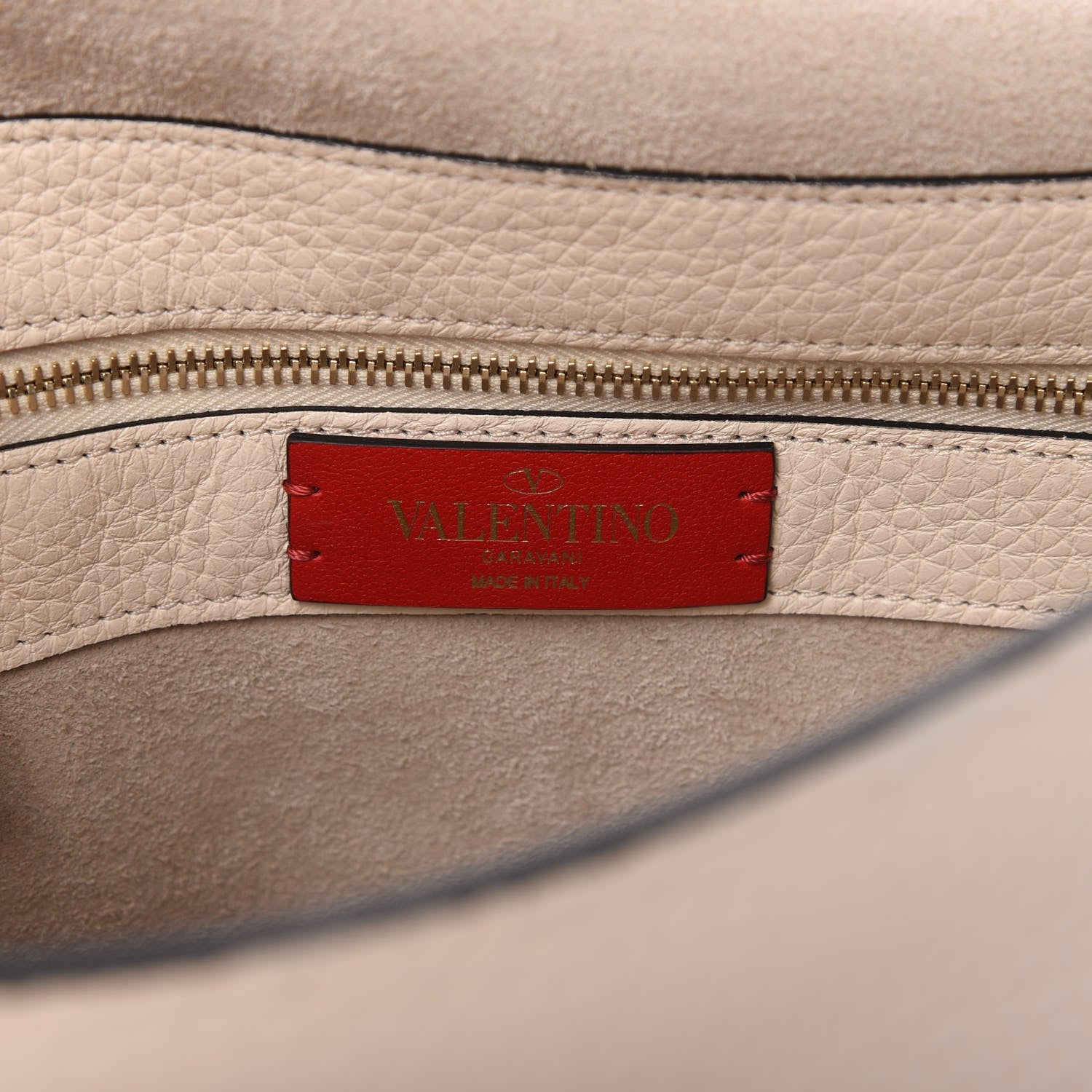 Valentino Garavani Grained Calfskin Large Rockstud Top Handle Flap Shoulder Bag Light Ivory 8 of 11