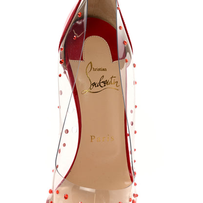 Christian Louboutin PVC Patent Degrastrass 100 Pumps 36.5 Red 7 of 12