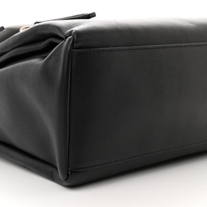 Givenchy Calfskin Small Pandora Pure Flap Bag Black White 9 of 14