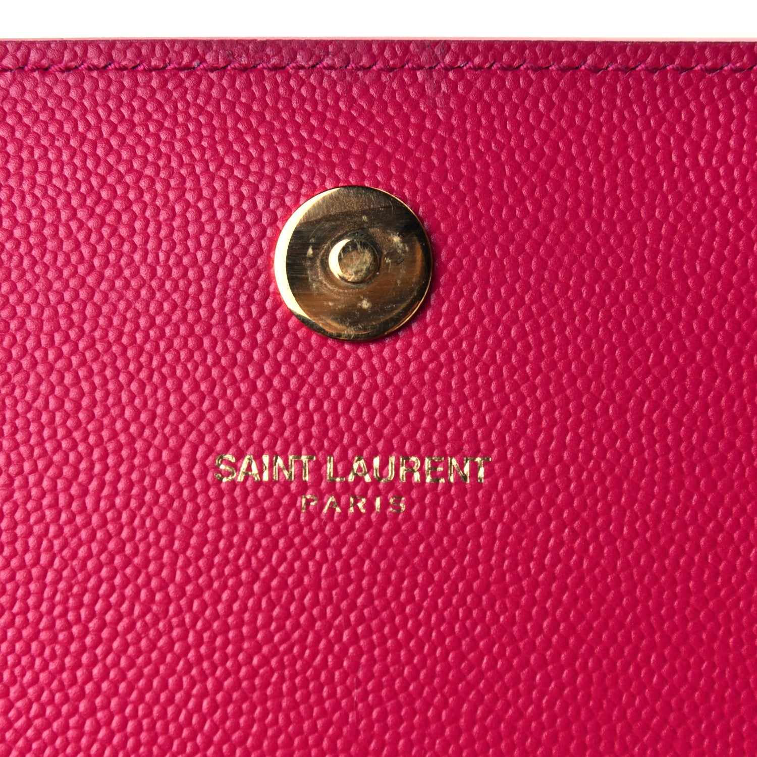 Saint Laurent Grain De Poudre Classic Monogram Kate Clutch Lipstick Fuchsia 5 of 7