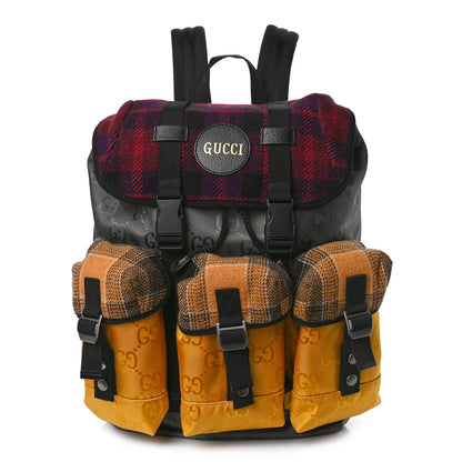 Gucci Tweed Econyl Nylon Monogram Off The Grid Utility Pocket Backpack Multicolor 1 of 9