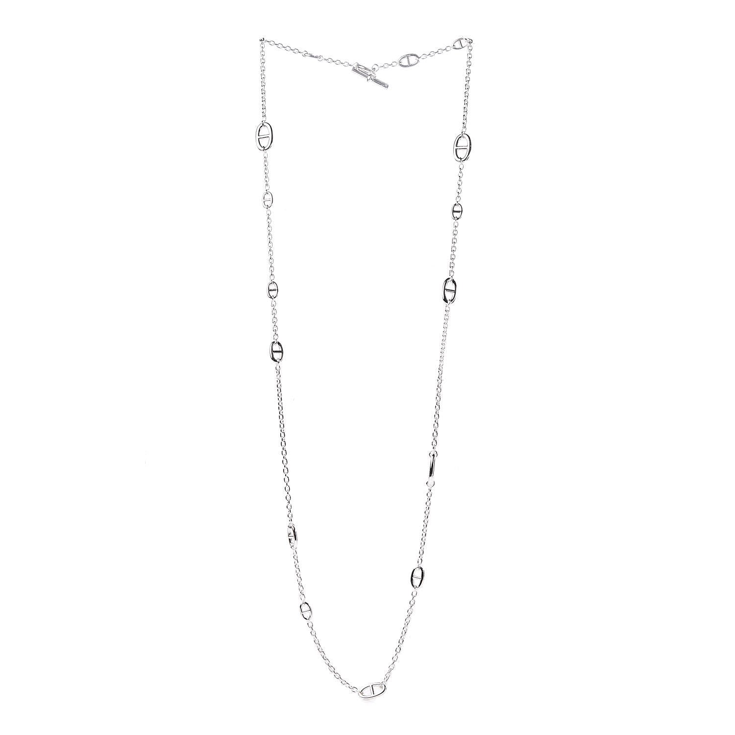 Hermes Sterling Silver Farandole Necklace 120 3 of 5