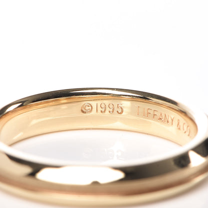 Tiffany 18K Yellow Gold 3.5mm Grooved Band Ring 49 4.75 5 of 6