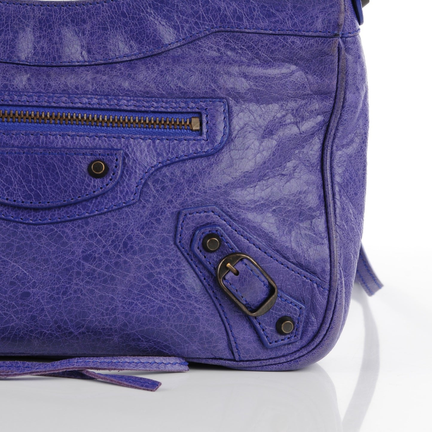 Agneau Classic Hardware Hip Bleu Lavande