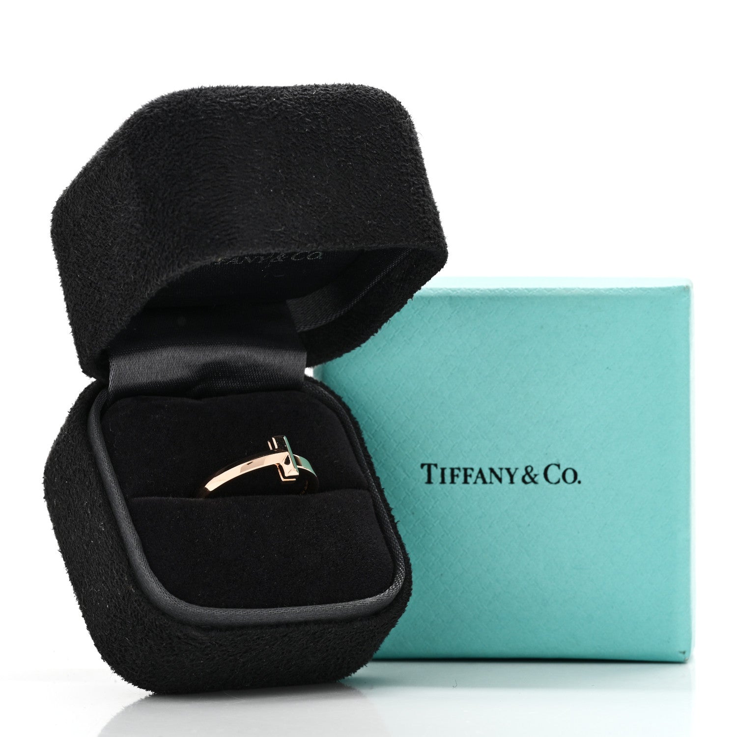Tiffany 18K Rose Gold T T1 Ring 57 8 5 of 5
