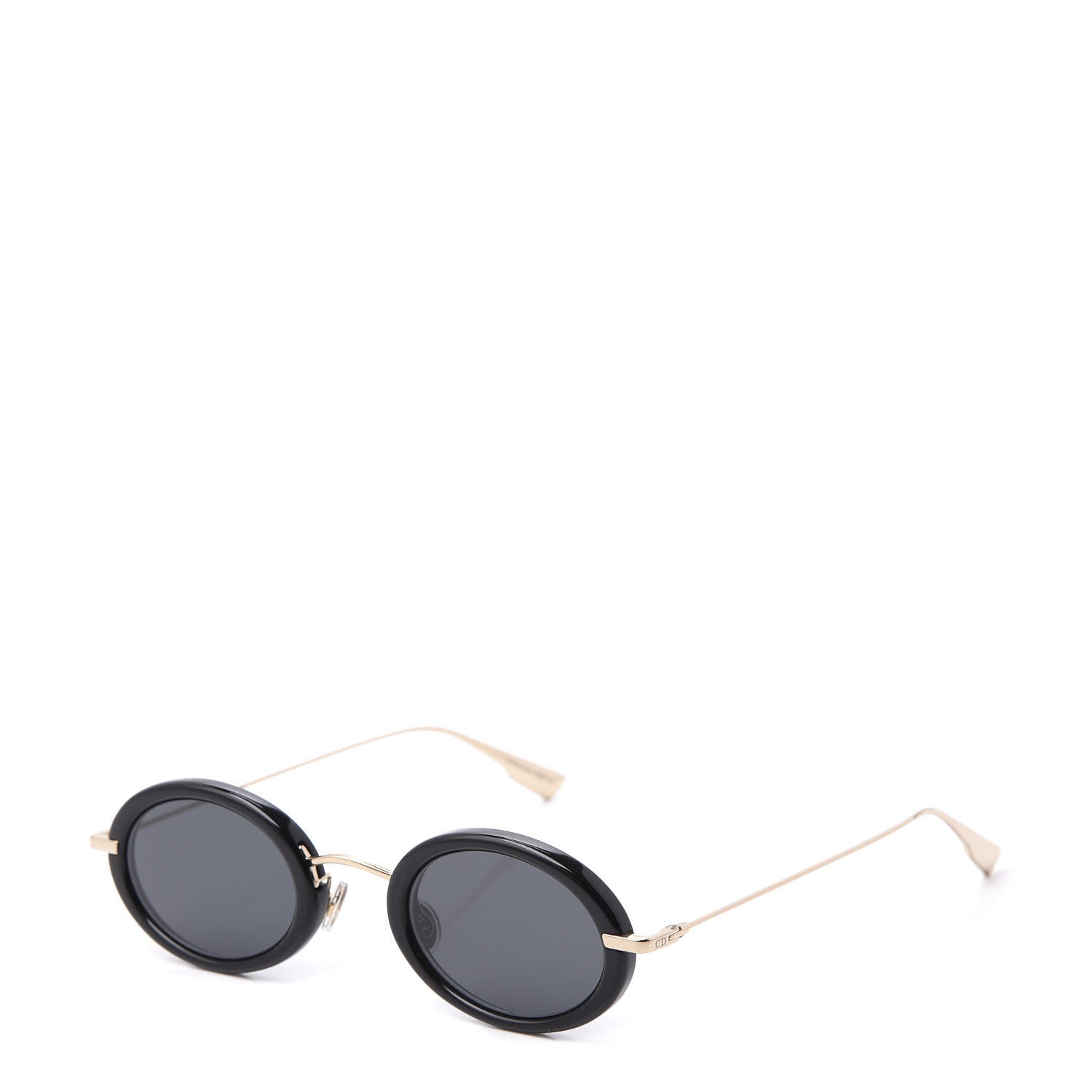 Christian Dior Hypnotic Round Sunglasses Gold Gray 1 of 8