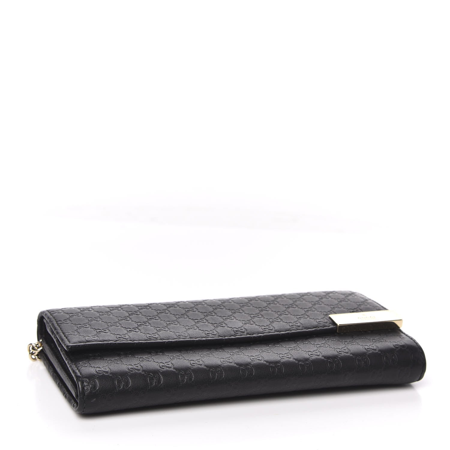 Gucci Soft Microguccissima Dice Chain Wallet Black 4 of 8