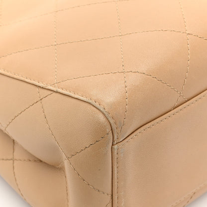 Chanel Lambskin Quilted Jumbo Single Flap Beige 16 of 18