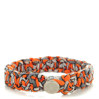 Hermes Silk Twill Kid Bracelet S Orange 1 of 5