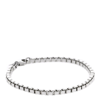 Tiffany Sterling Silver 4mm Venetian Link Bracelet 1 of 7