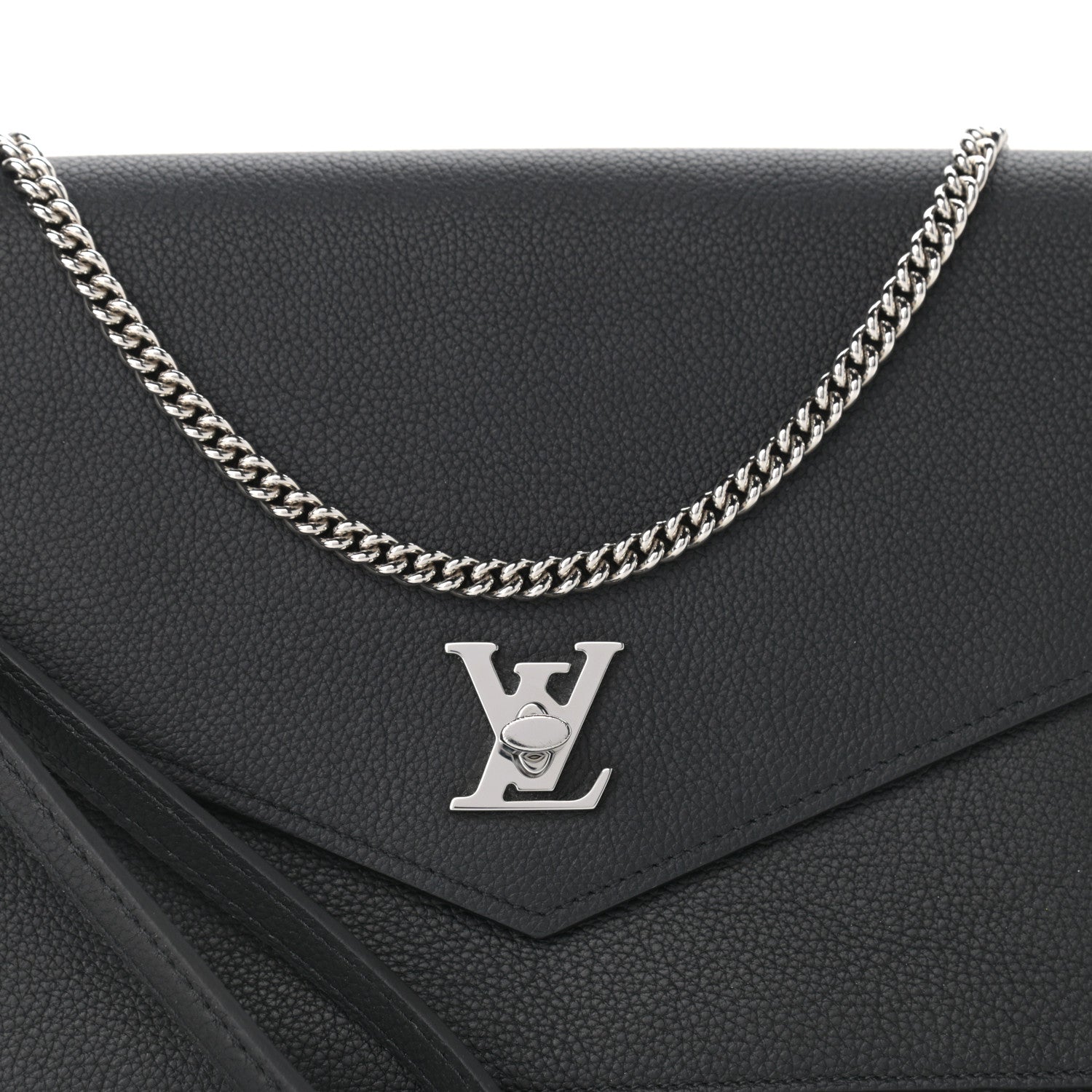 Louis Vuitton Soft Calfskin My Lockme Pochette Black 7 of 10