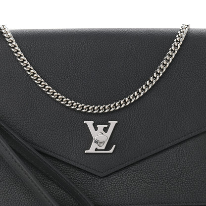 Louis Vuitton Soft Calfskin My Lockme Pochette Black 7 of 10