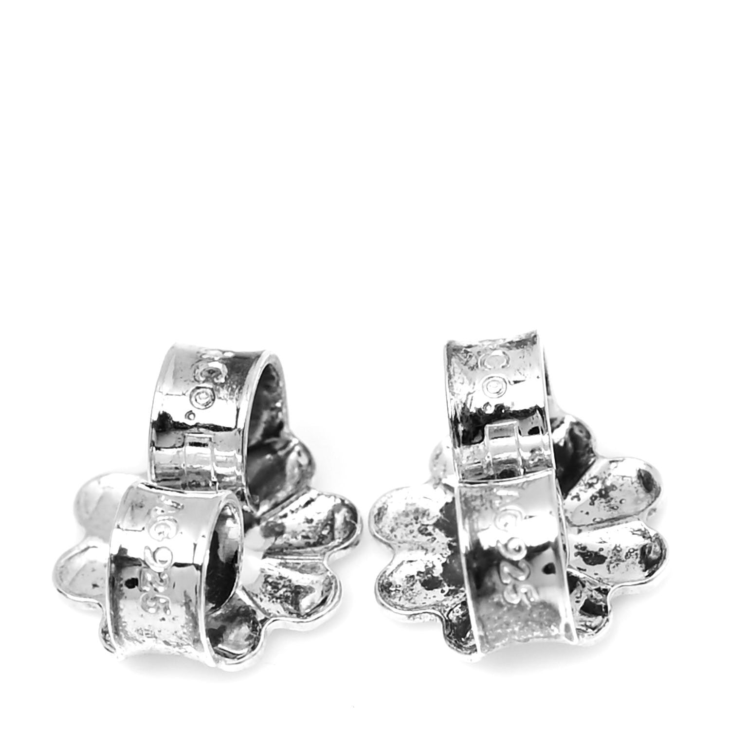 Tiffany Sterling Silver Black Onyx Ziegfeld Drop Earrings 3 of 5