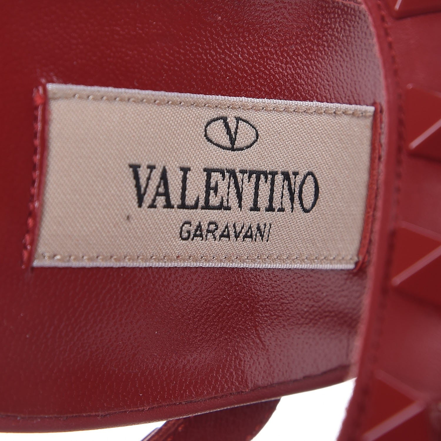 Valentino Garavani Calfskin Lacquered Monochrome Rockstud Ankle Strap 65mm Pumps 40 Rosso Valentino 7 of 9