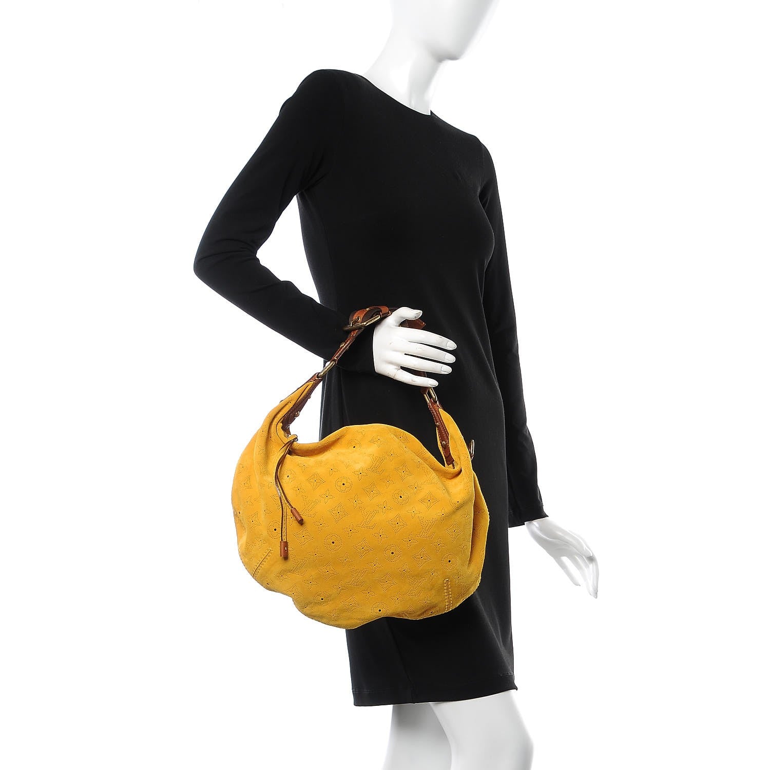 Louis Vuitton Suede Mahina Onatah GM Maize 2 of 7