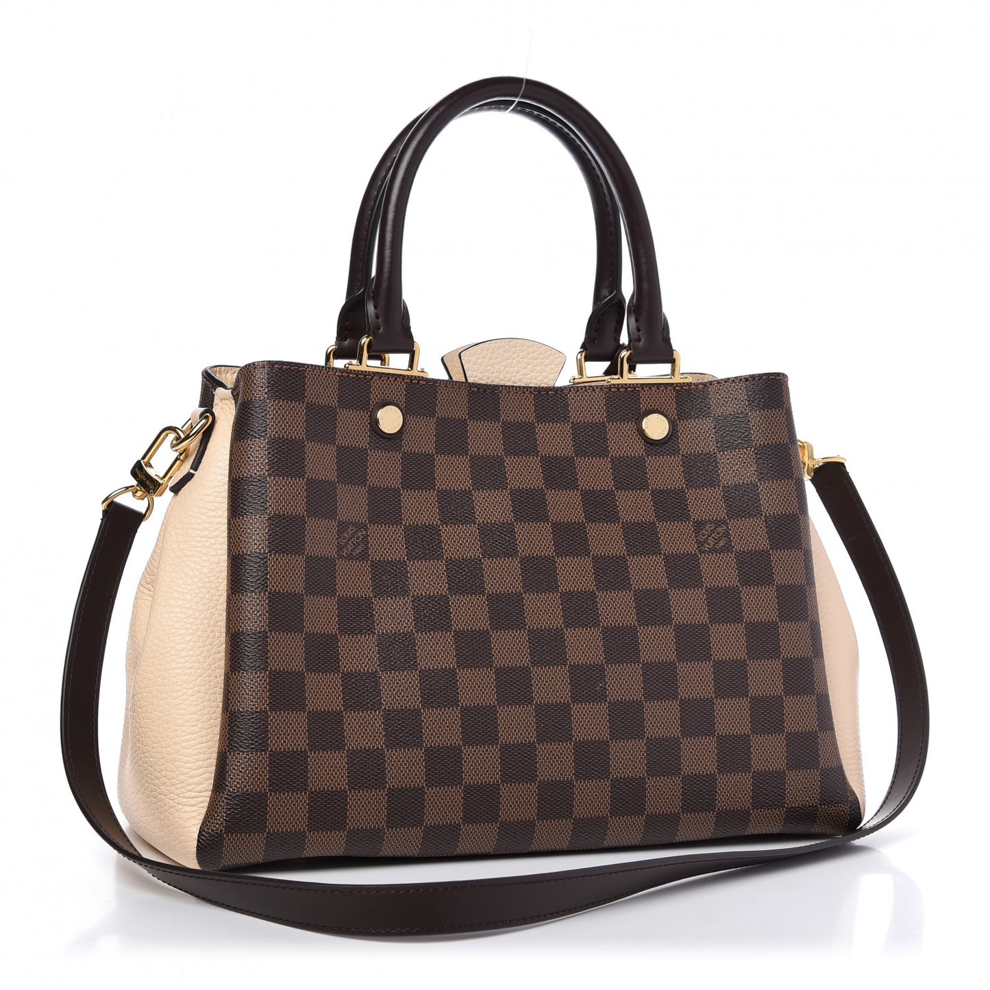 Damier Ebene Cuir Taurillon Brittany Creme