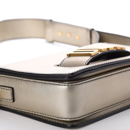 Christian Dior Metallic Smooth Calfskin Dio(r)evolution Flap Bag Gold 8 of 13