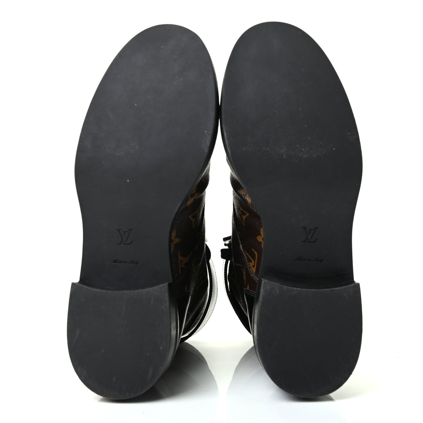 Monogram Calfskin Wonderland Flat Ranger Boots 40 Black