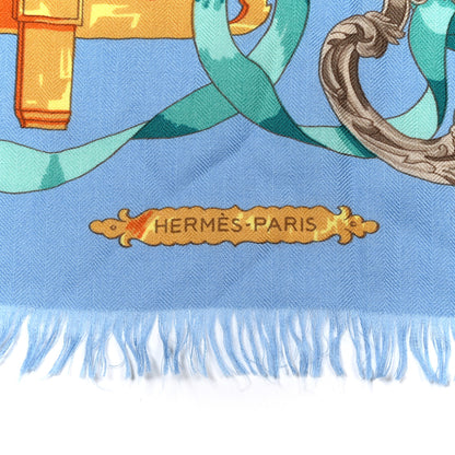 Hermes Cashmere Silk Ferronnerie Stole 4 of 6
