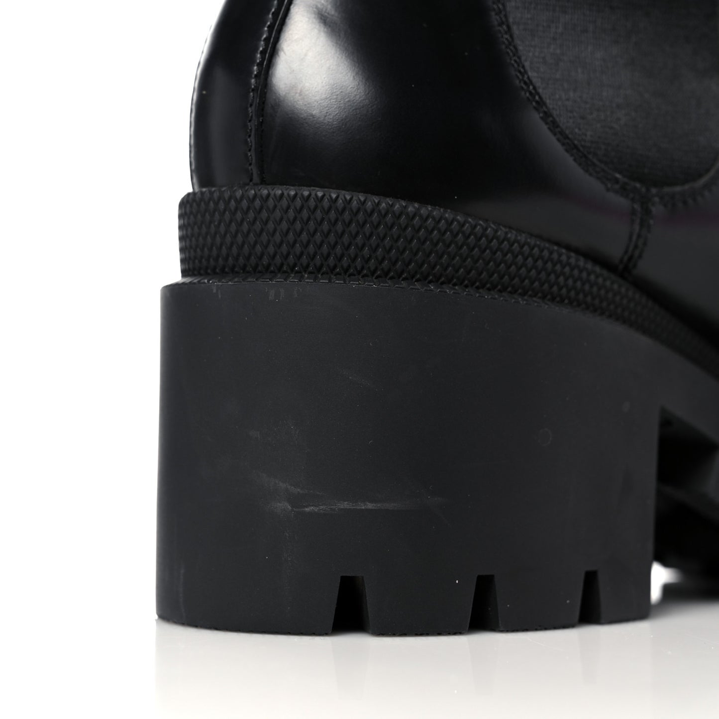 Calfskin Crystal GG Trip Chelsea Ankle Boots 40.5 Black