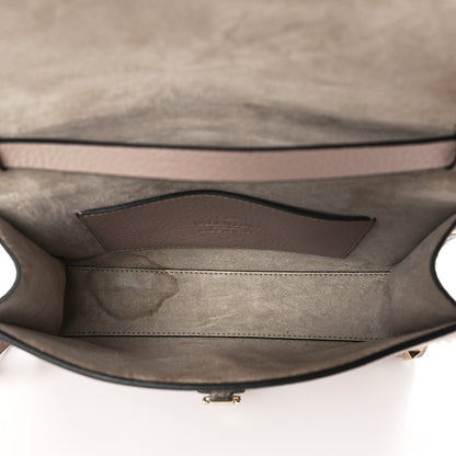 Valentino Garavani Pebbled Calfskin Medium Rockstud Flip Lock Crossbody Bag Poudre 5 of 9