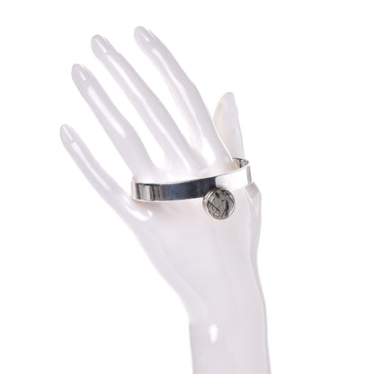 Gucci Sterling Silver Black Tourmalinated Quartz Cuff Bracelet 2 of 4