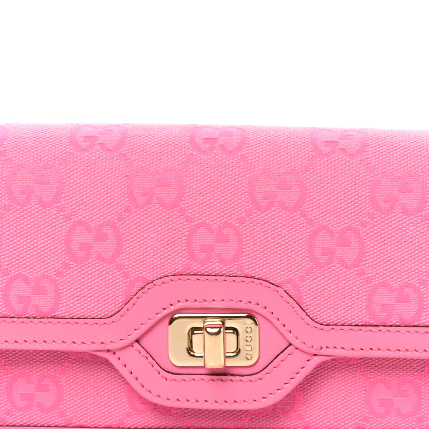 GG Monogram Scratch Lux Calfskin Mini Luce Shoulder Bag Rose Dark Blossom