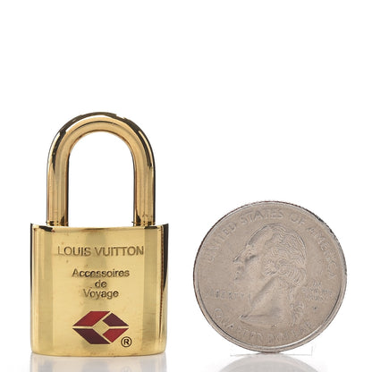 Louis Vuitton Brass TSA Lock and Key Set 007 3 of 4