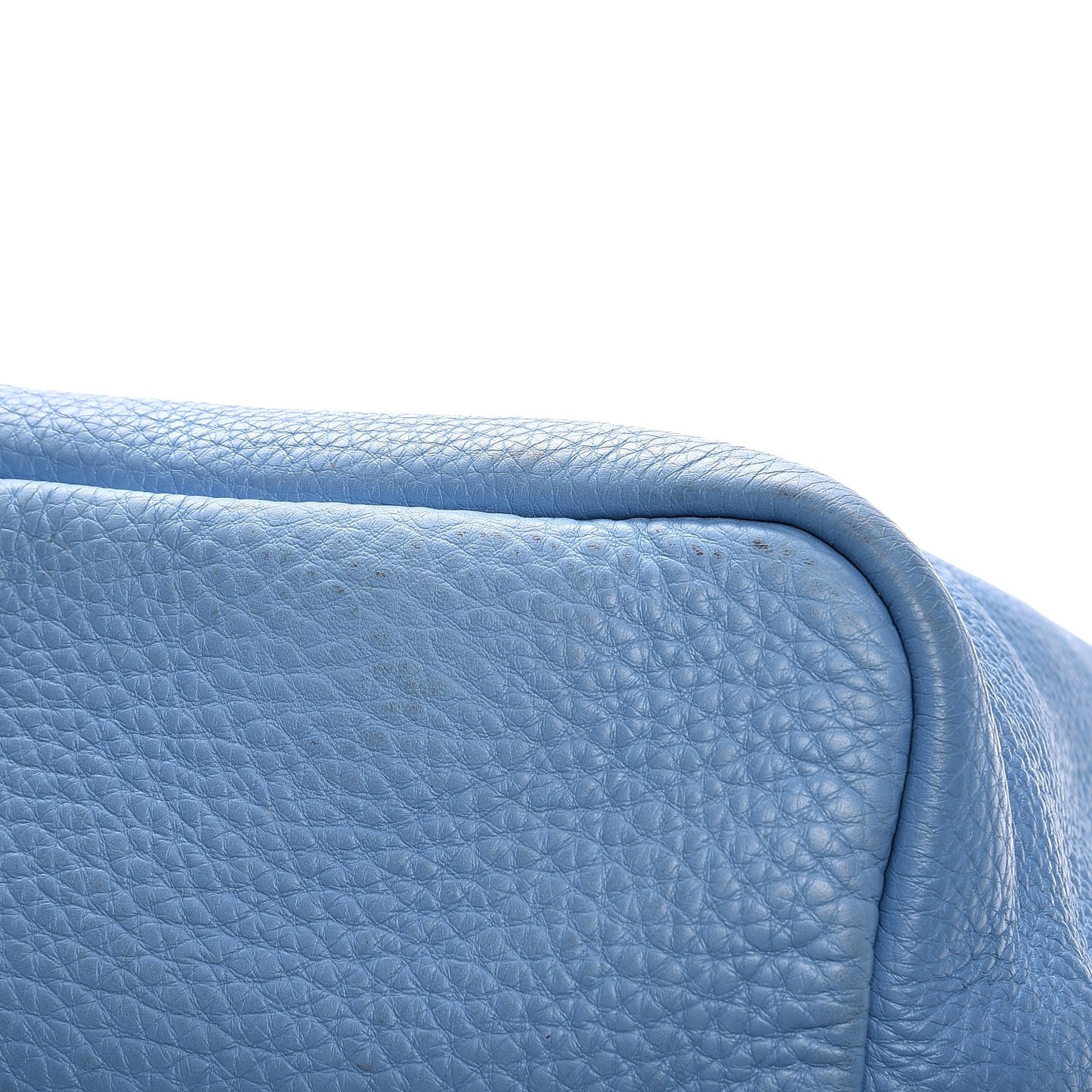 Grained Calfskin Large Antigona Tote Blue Brown