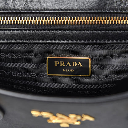 Prada Saffiano Soft Calfskin Zippered Tote Black 6 of 10