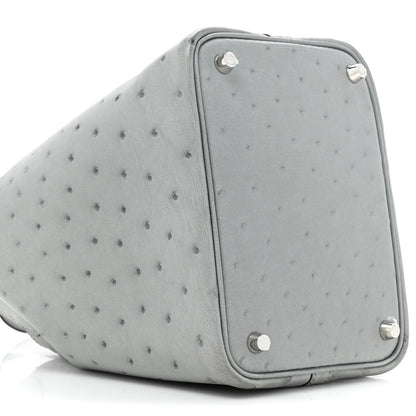 Hermes Ostrich Picotin Lock 18 Bleu Glacier 9 of 11