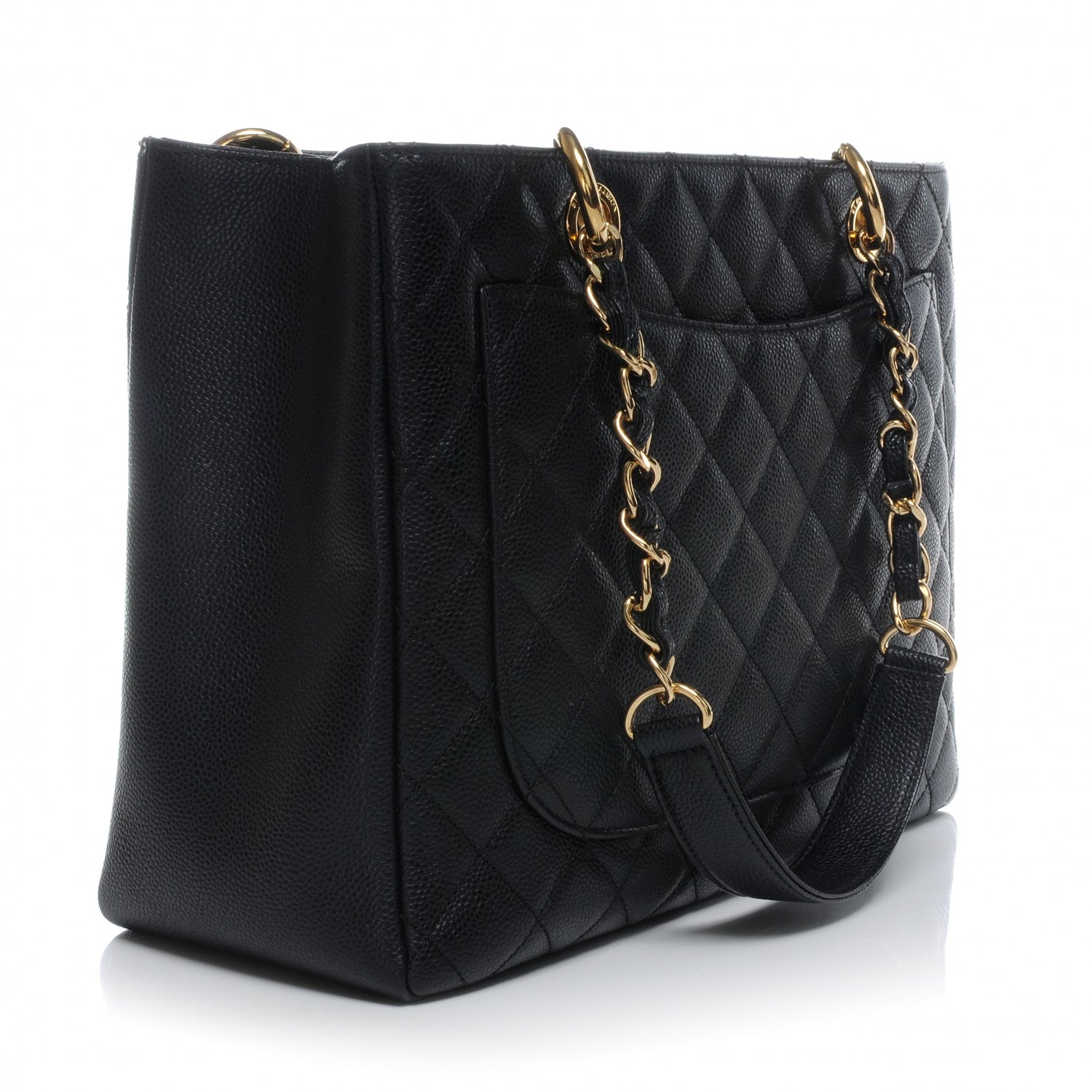 Chanel Caviar Grand Shopping Tote GST Black 3 of 8