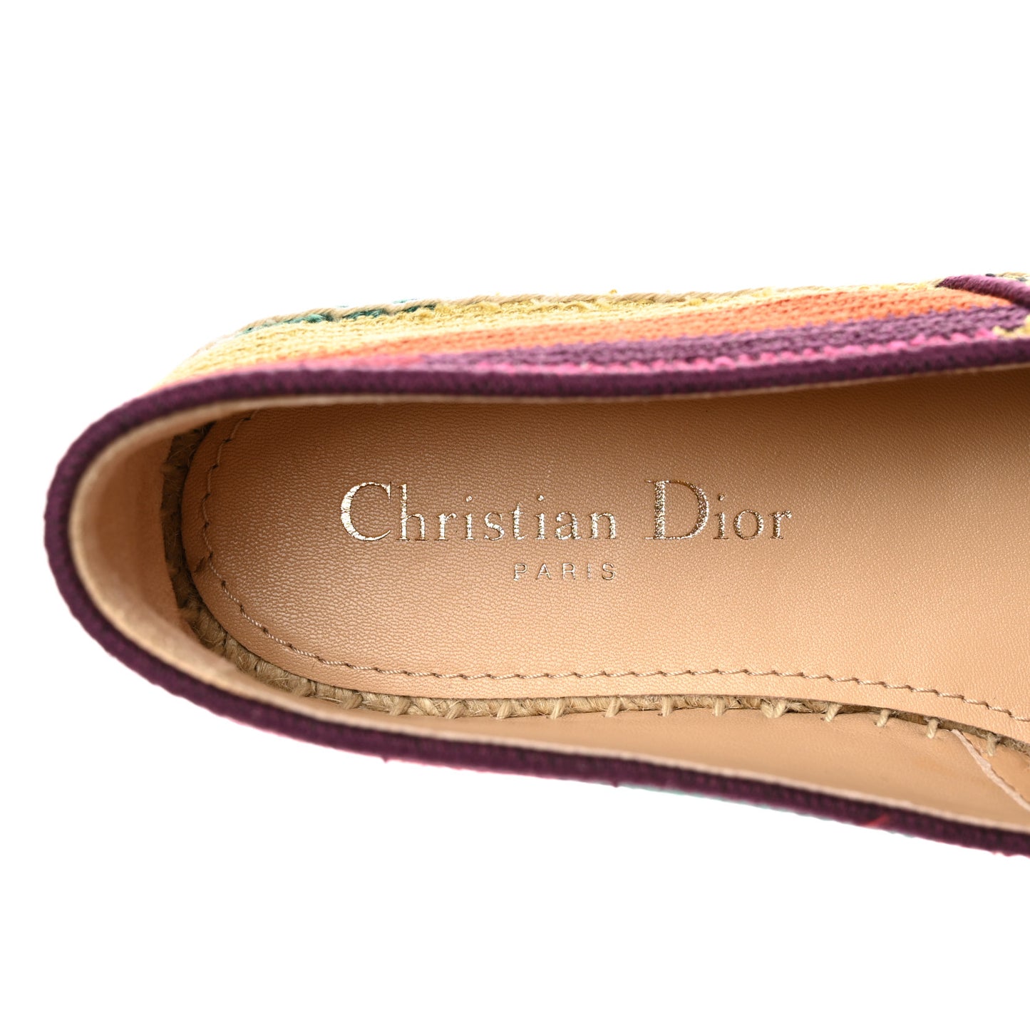 Cotton Embroidered Patchwork Granville Espadrille 36.5 Multicolor