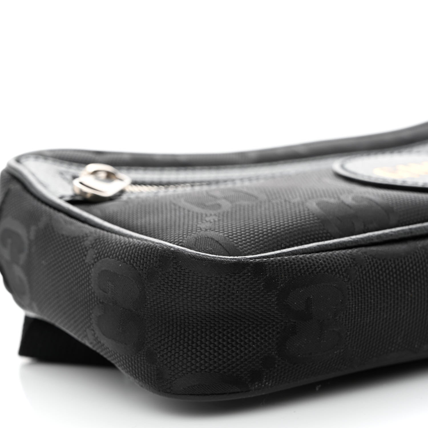 Gucci Econyl Nylon Monogram Off The Grid Belt Bag Black 11 of 12