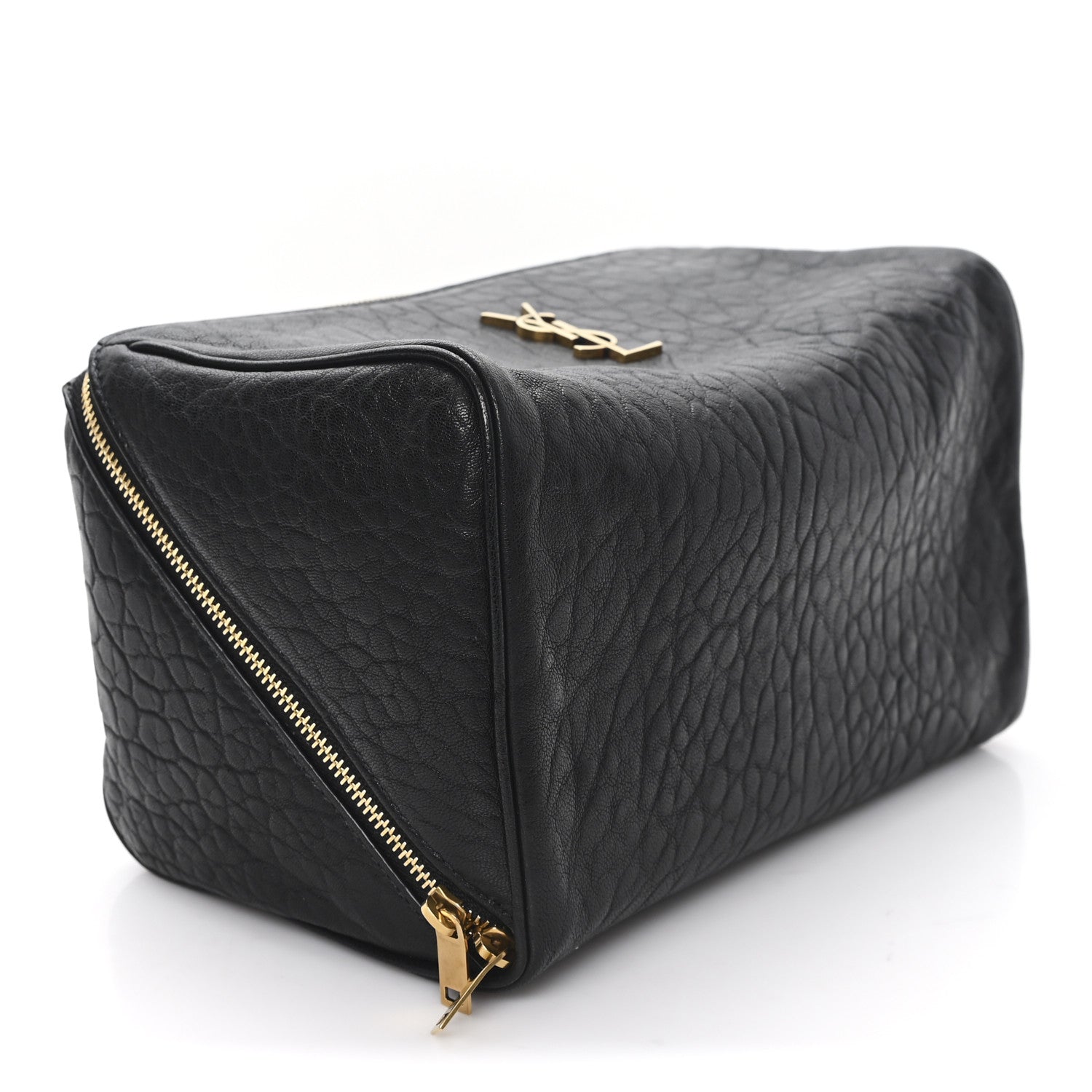 Saint Laurent Grained Lambskin Cosmetic Pouch Black 4 of 7